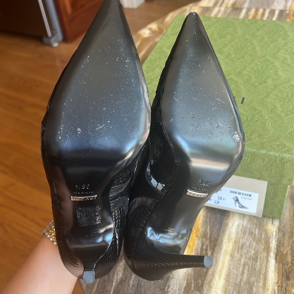 Gucci Python Calf Leather Pumps - image 6